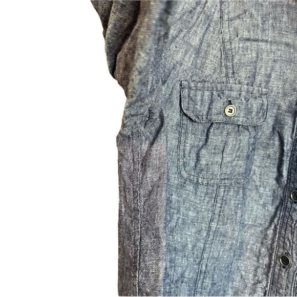 Style & Co 100% linen button  down shirt - Picture 8 of 10